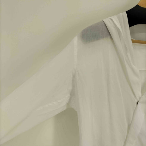 ヨウジヤマモト Yohji Yamamoto collections 25SS Ten LAWN DRAPED DETAIL HOOD DRESS テン ローン ドレープ ディテール フード ドレス レディース JPN:2